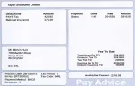 Sample payslip showing company name and payment period